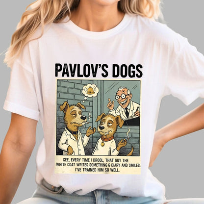 Pavlov's Dogs Art Print Geek T-Shirt