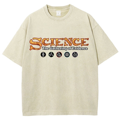 Science The Gathering of Evidence Vintage Distressed T-shirt