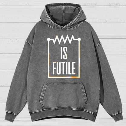 Resistor Is Futile Vintage Distressed Hoodie