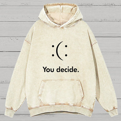 You Decide Vintage Distressed Hoodie