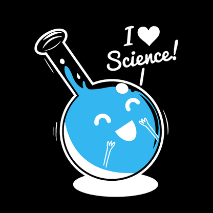 I Heart Science Vintage Distressed Washed Tank