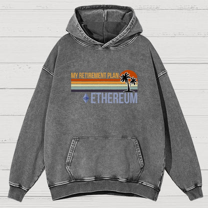 ETH Retirement Plan Vintage Distressed Hoodie
