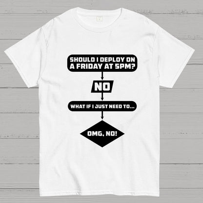 Deploy on Friday? Geeky T-Shirt