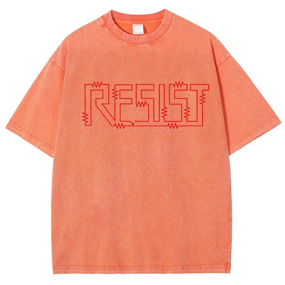 Resist Vintage Distressed T-shirt