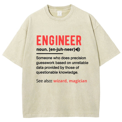 Engineer Definition Vintage Distressed T-shirt