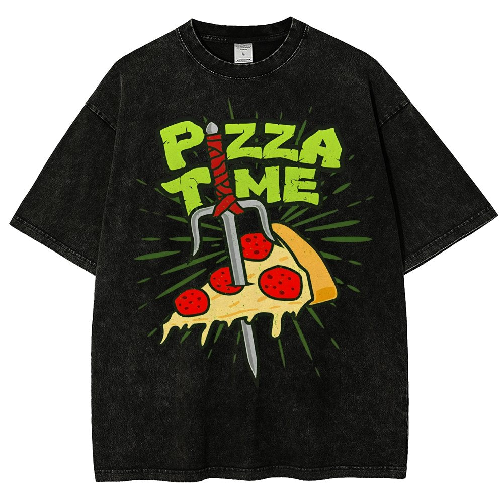 Pizza Time! Vintage Distressed T-shirt