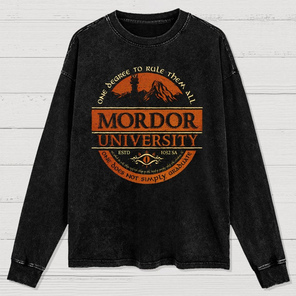 Graduation Is Not An Easy Thing Washed Long Sleeve Tee