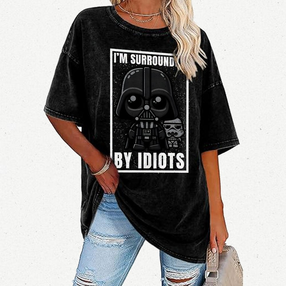 I'm surrounded by idiots Vintage Distressed T-shirt