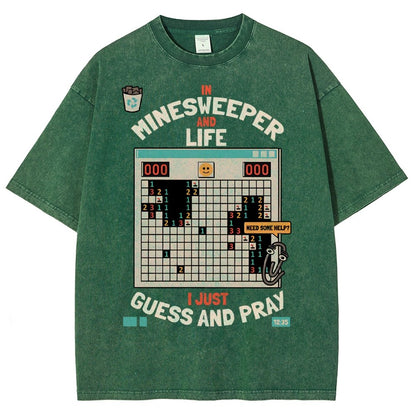The Minesweeper Philosophy Vintage Distressed T-shirt