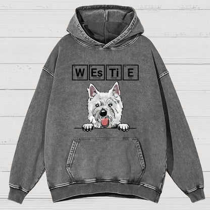 Periodic Table Of Dogs  Dog Lover  Funny Science Vintage Distressed Hoodie