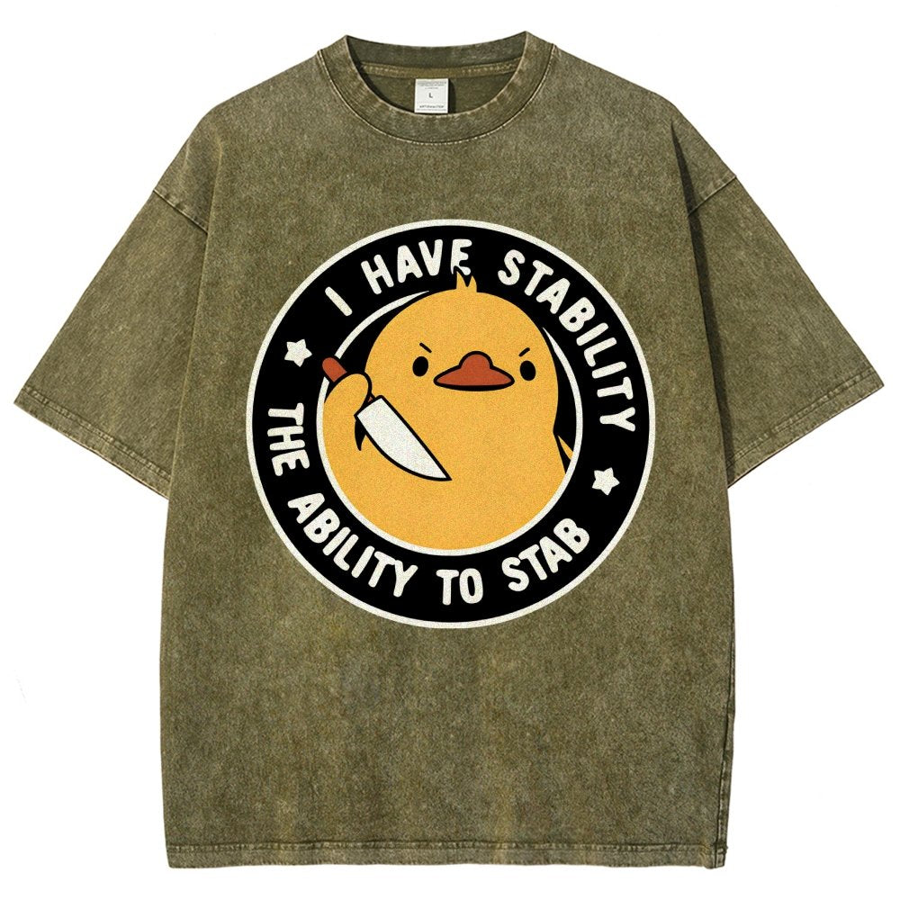 I Have Stability The Ability Vintage Distressed T-shirt