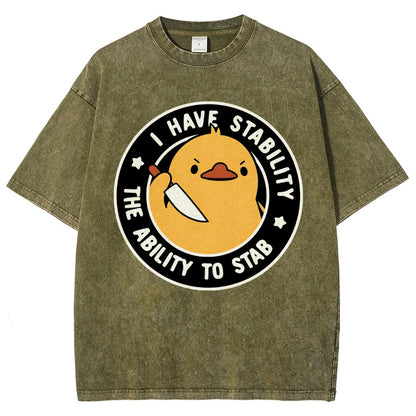I Have Stability The Ability Vintage Distressed T-shirt