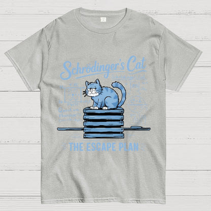 Schrödinger's Cat Of The Escape Plan Science Unisex Geek T-Shirt