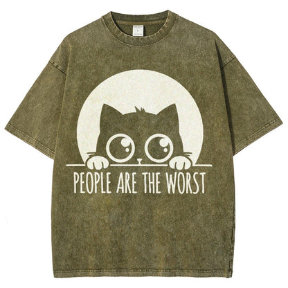People Are The Worst Vintage Distressed T-shirt