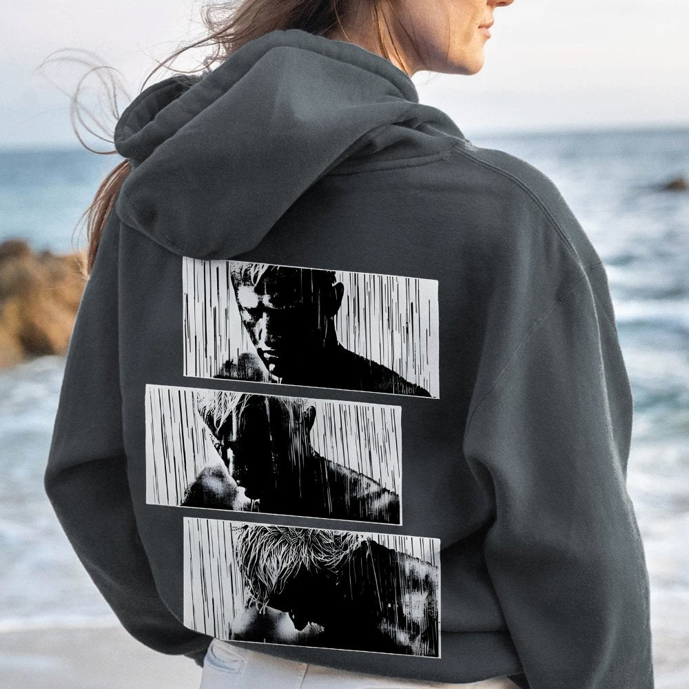 Tears In Rain Printed Back Unisex Cotton Hoodie