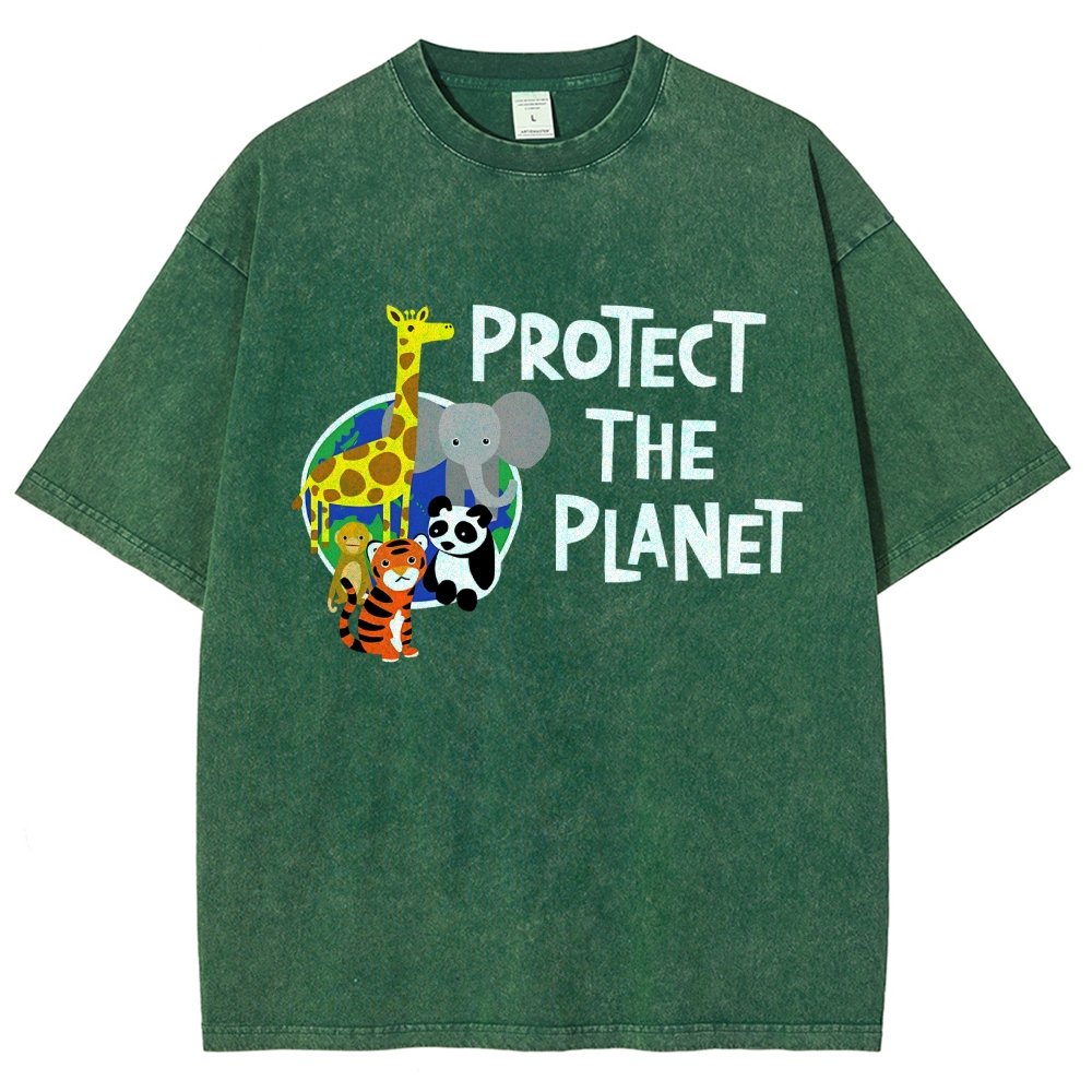 Protect The Planet Vintage Distressed T-shirt