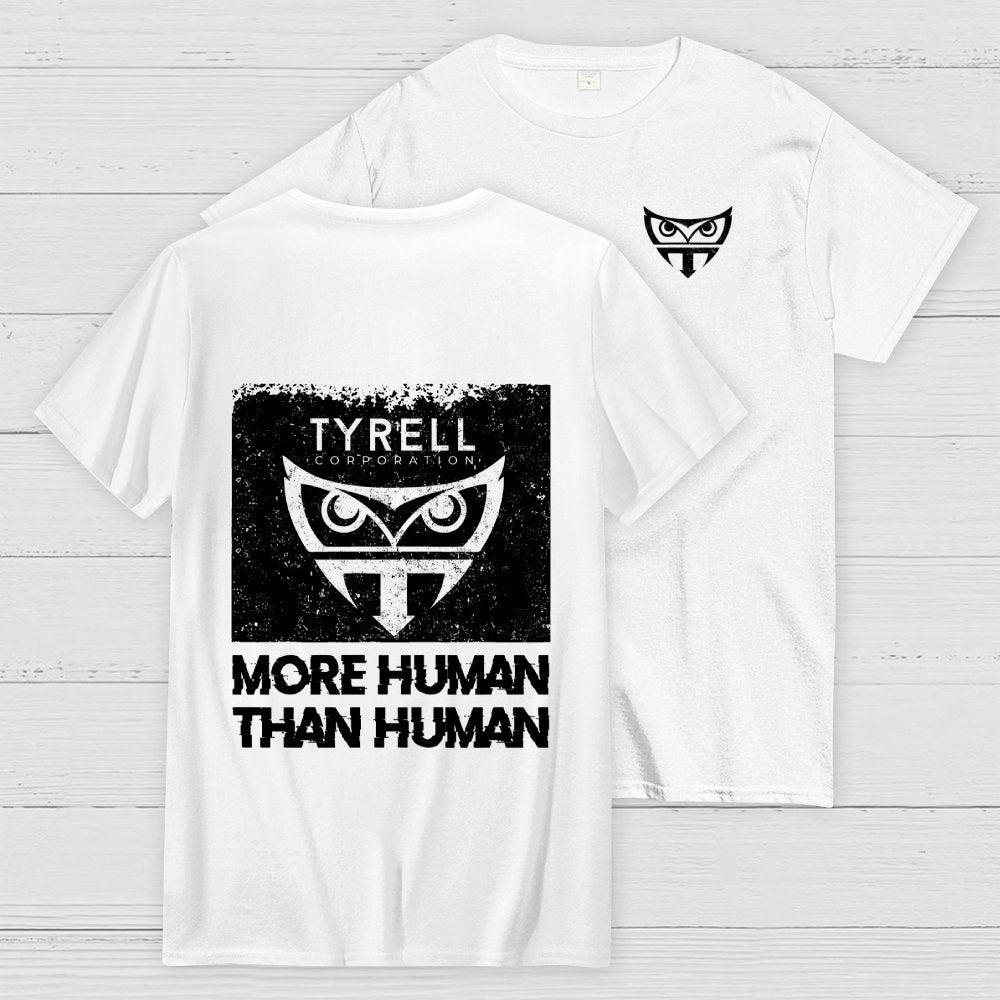 More Human Than Human Front And Back Printing Geek T-Shirt