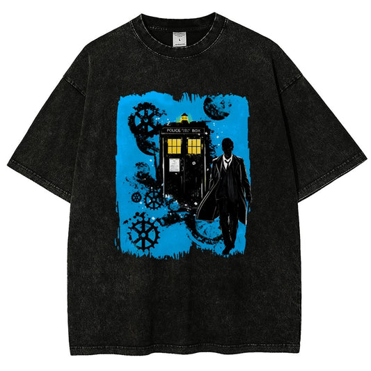 The Explorer And The Time Machine Vintage Distressed T-shirt