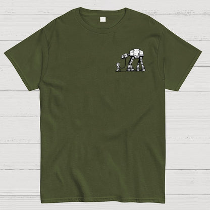 Galactic Robot Dog-Planetary Battles Front And Back Printing Geek T-Shirt