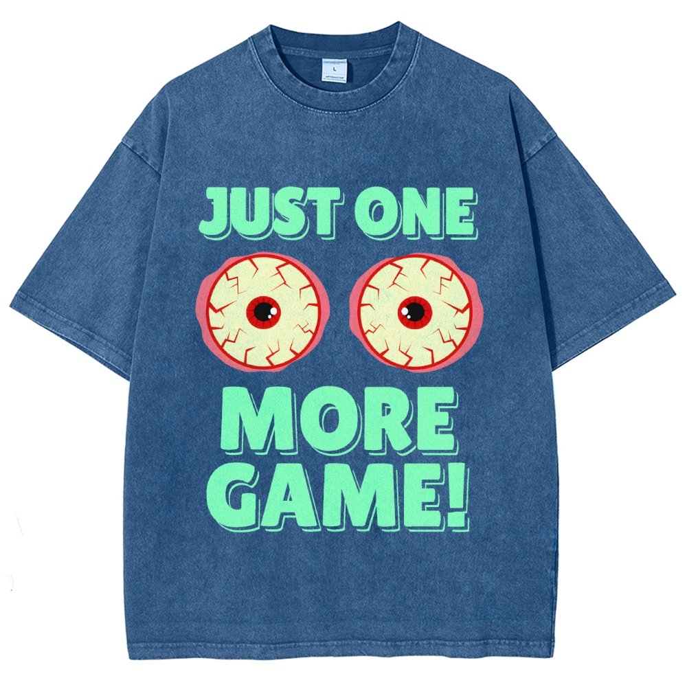One More Game  Vintage Distressed T-shirt