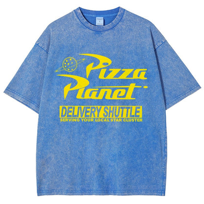 Cosmic Pizza Delivery Vintage Distressed T-shirt