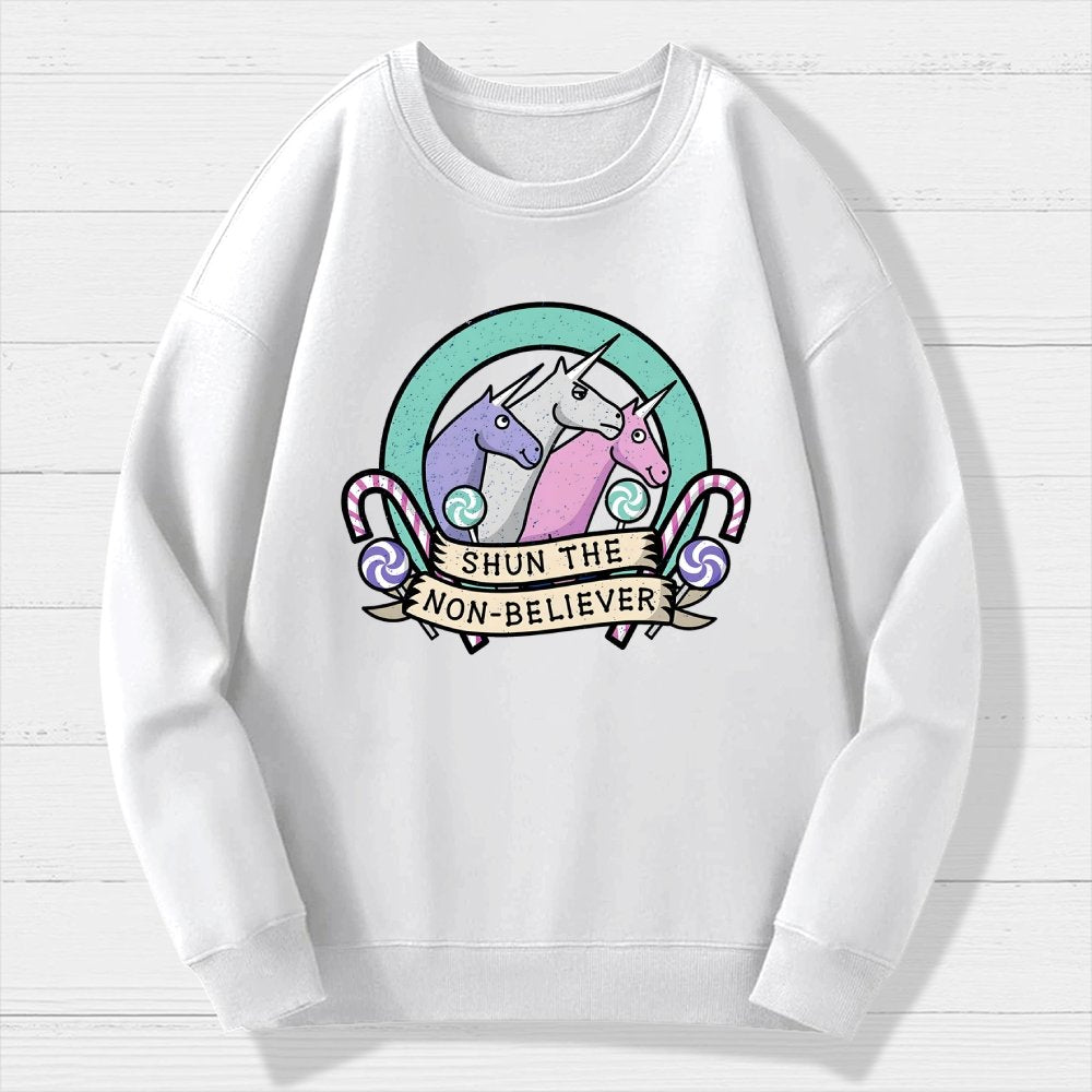 Shun the Non-Believer Geek Cotton Sweatshirt
