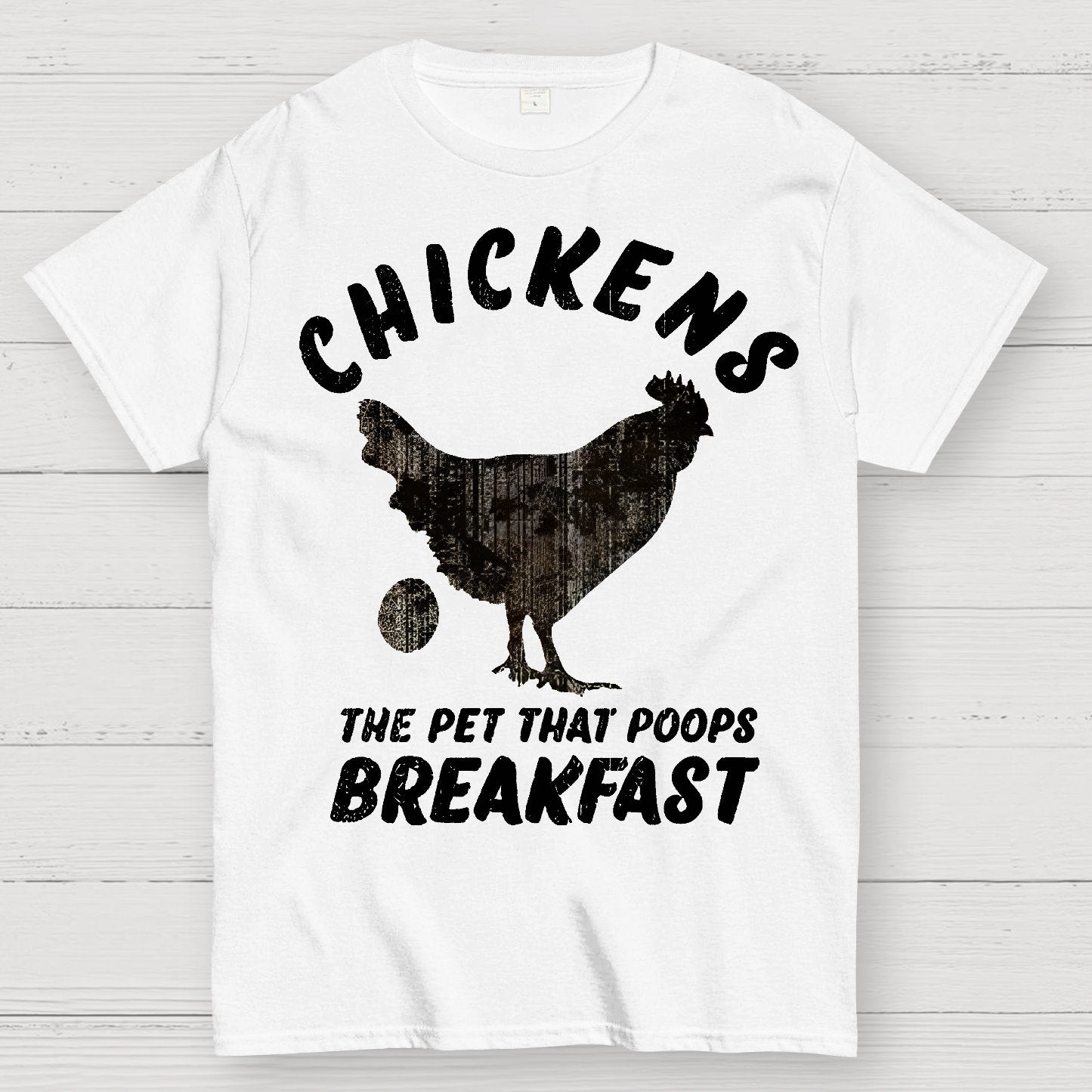 Chickens Poop Breakfast Geek T-Shirt