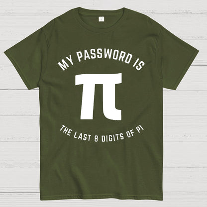 My Password Is The Last 8 Digits Of Pi Nerd Geek T-Shirt
