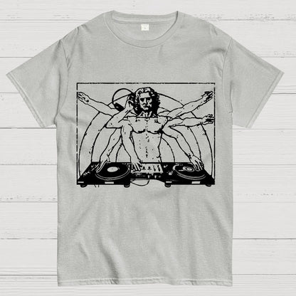 Vitruvian-DJ Geek T-Shirt