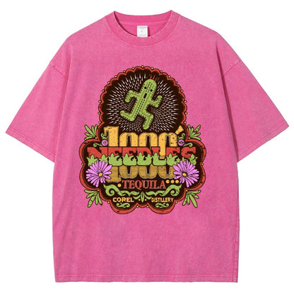 Funny 1000 Needles Tequila Vintage Distressed T-shirt