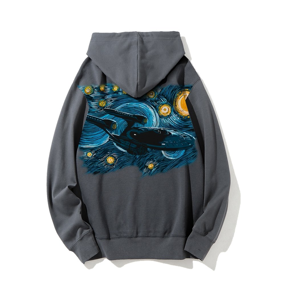 Printed Back Cotton Hoodie