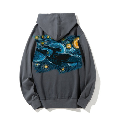 Printed Back Cotton Hoodie