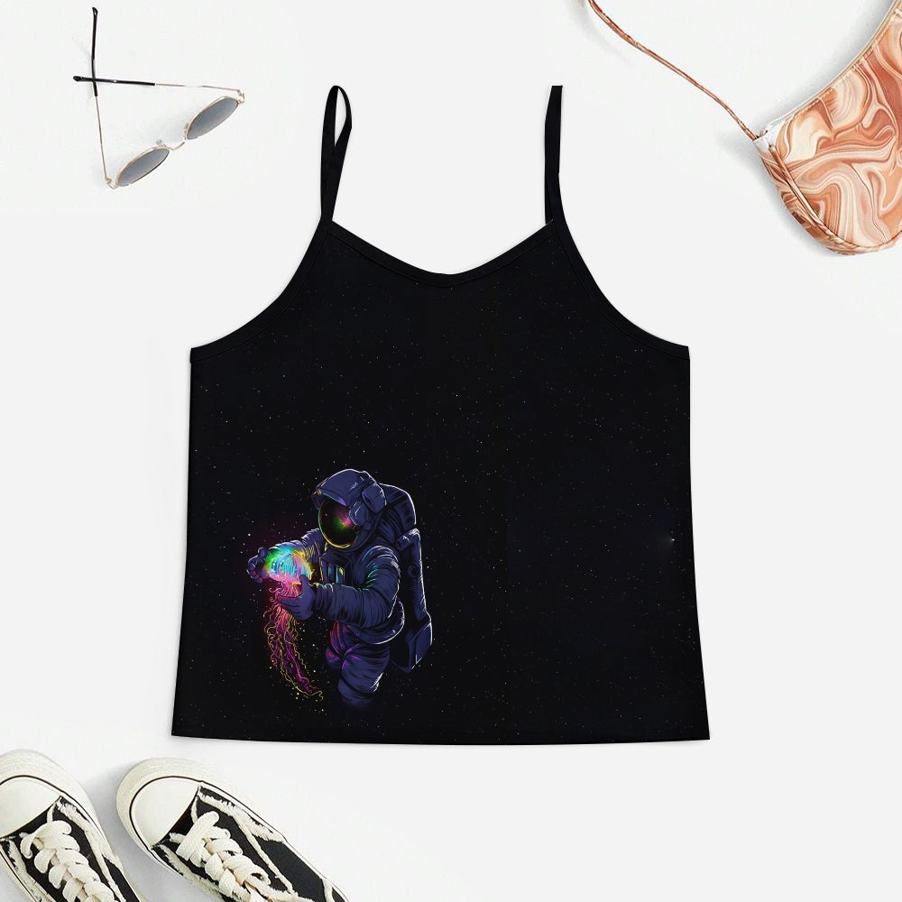 Spaceman Women's Geek Suspender Cami Set