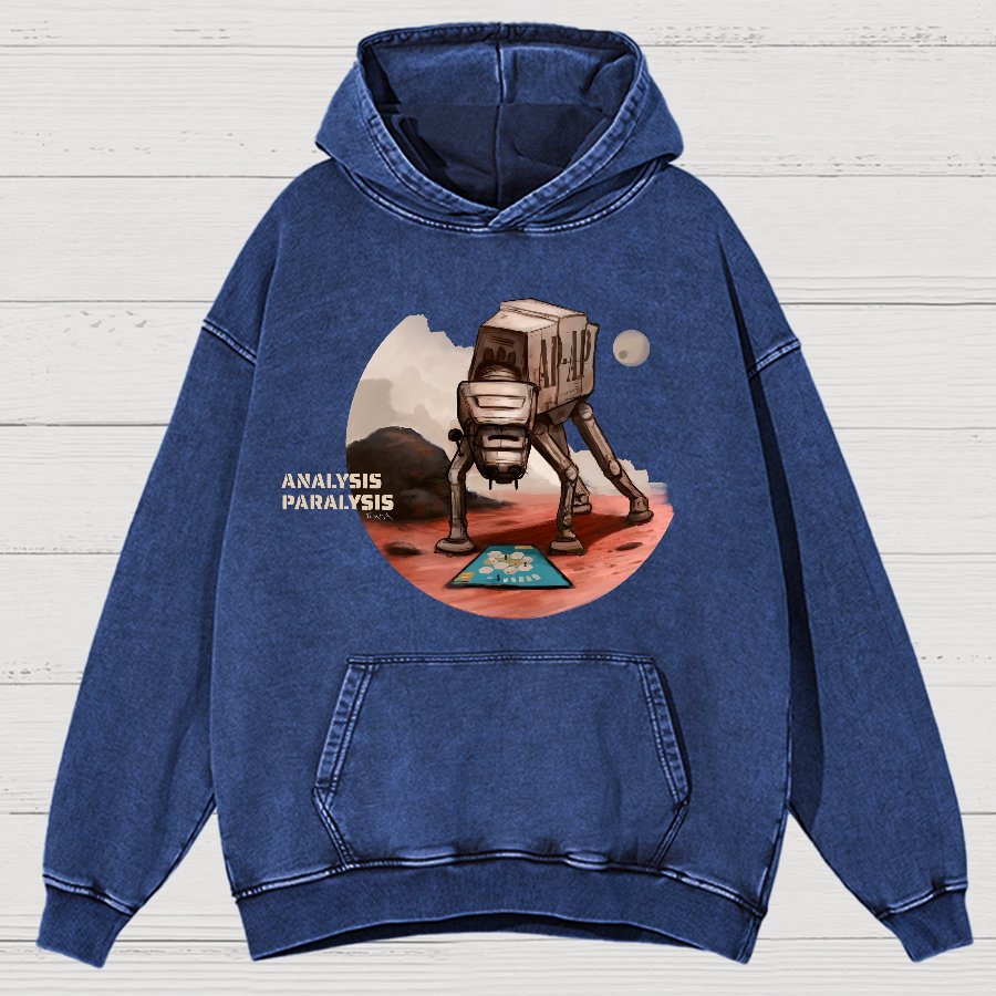 Board Game Analysis Paralysis Vintage Distressed Hoodie