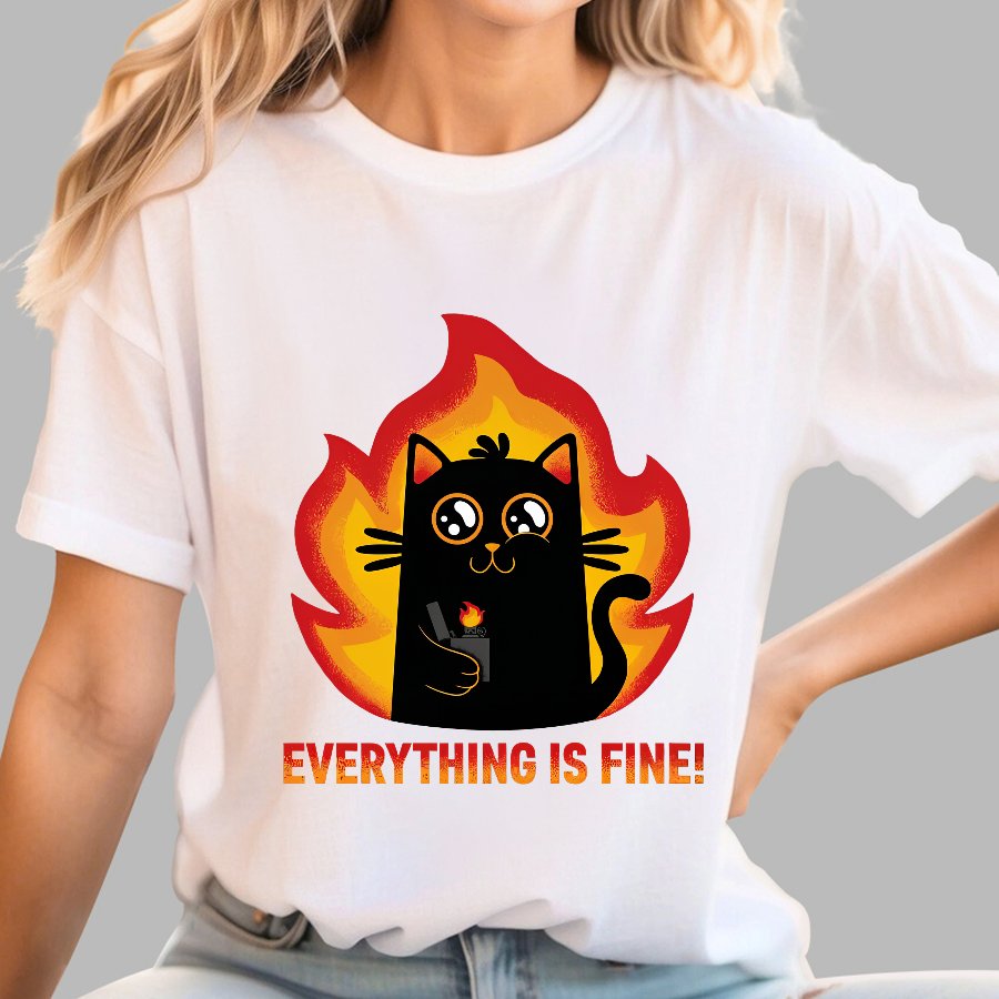 Everything Is Fine Geek T-Shirt