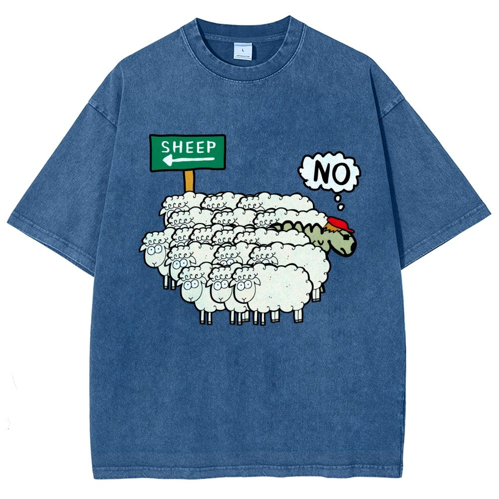 Don’T Be A Sheep Vintage Distressed T-shirt