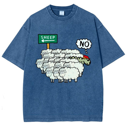 Don’T Be A Sheep Vintage Distressed T-shirt