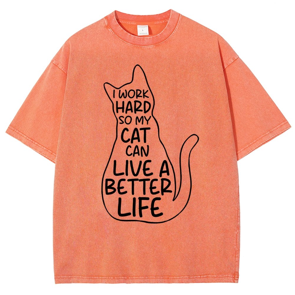 Work hard Vintage Distressed T-shirt