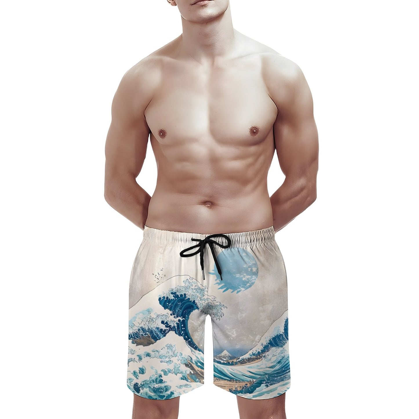 A Sea Salt Package Showcasing A Beautiful Ocean Geek Shorts
