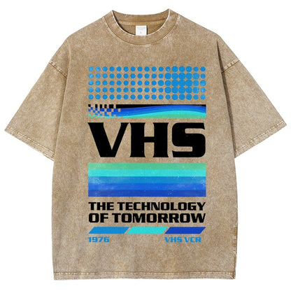 VHS Tech Vintage Distressed T-shirt