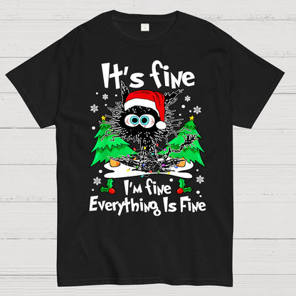 It's Fine I'm Fine Everything Is Fine Geek T-Shirt
