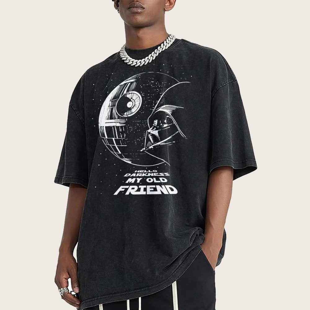 Hello Darkness My Old Friend Vintage Distressed T-shirt
