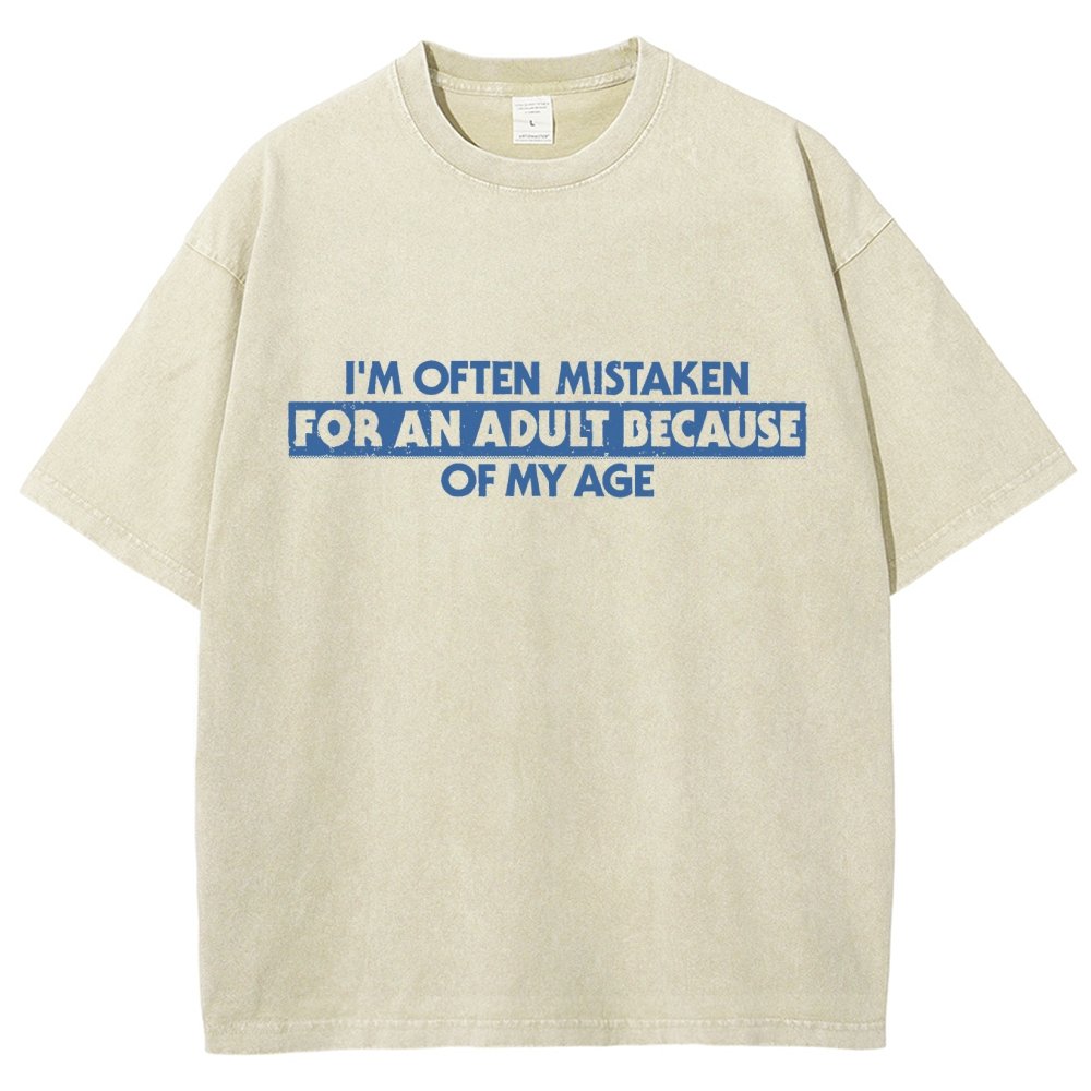 Because Of My Age Vintage Distressed T-shirt