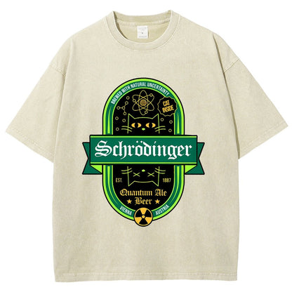 Schrödinger's Cat Inside Vintage Distressed T-shirt