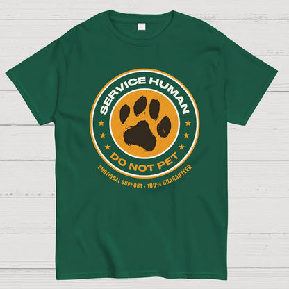 Service Human Do Not Pet Geek T-Shirt