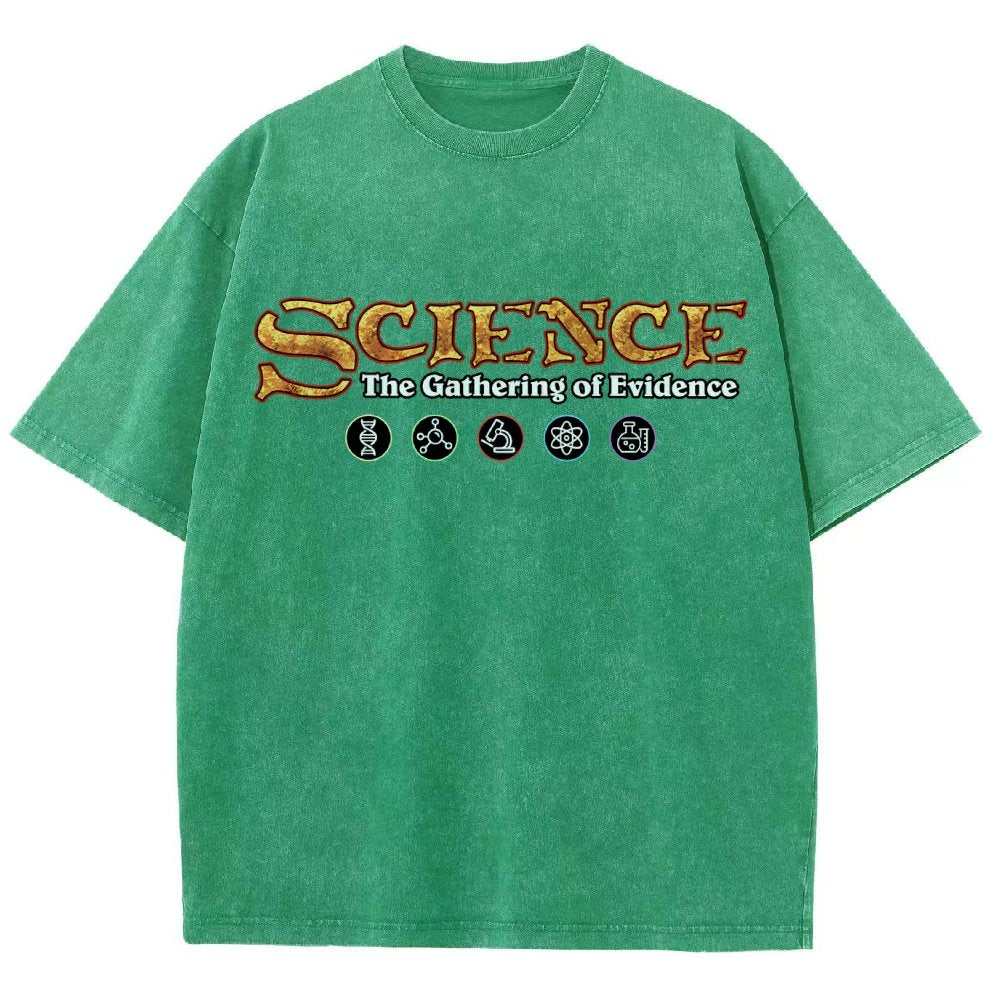 Science The Gathering of Evidence Vintage Distressed T-shirt