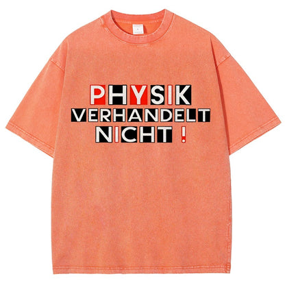 Physik verhandelt nicht Vintage Distressed T-shirt