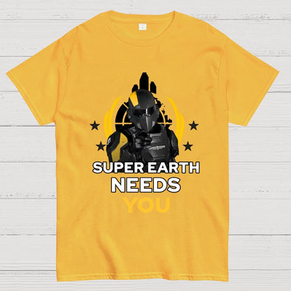 Super Earth Needs You Geek T-Shirt