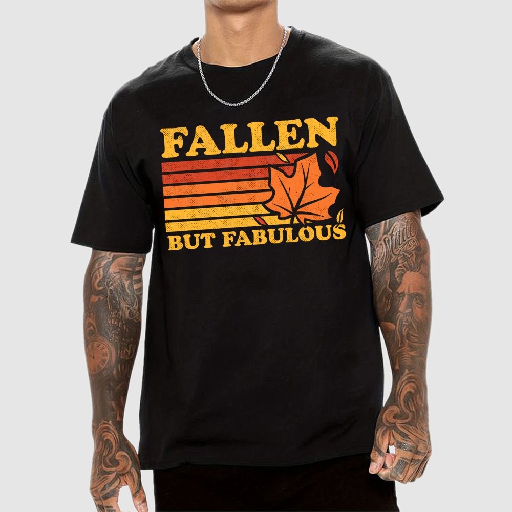 Fallen Autumn Leaves Geek T-Shirt