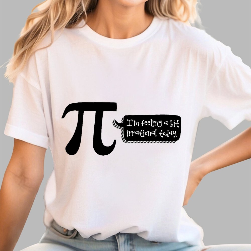 I'm Feeling A Bit Irrational Today Pi Day Unisex Geek T-Shirt
